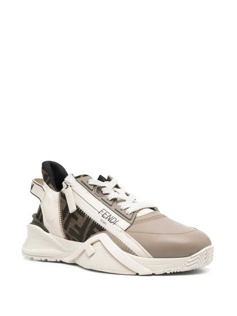 fendi 00158 sneakers|Fendi flow leather shoes.